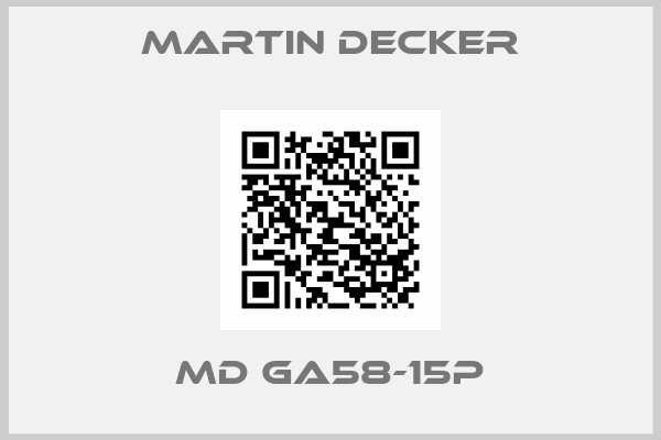 MARTIN DECKER-MD GA58-15P