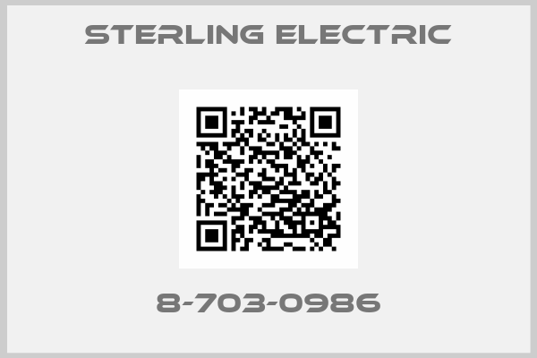 Sterling Electric-8-703-0986