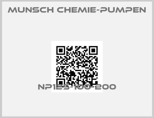 Munsch Chemie-Pumpen -NP125-100-200