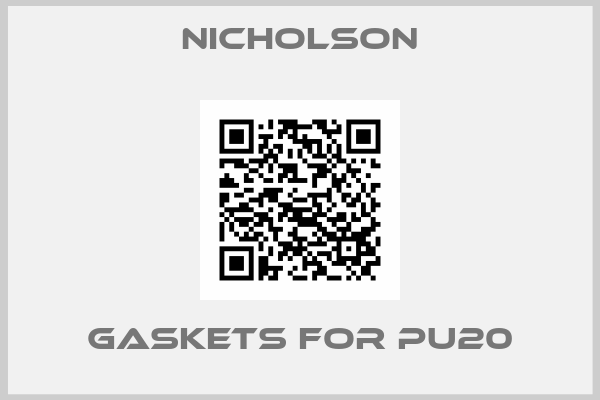 nicholson-gaskets for PU20