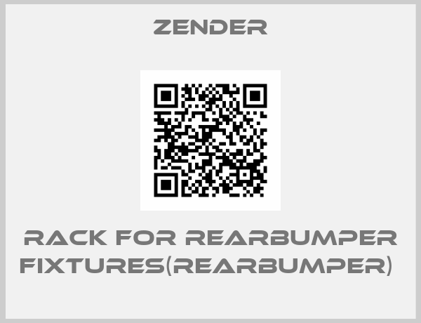 Zender-RACK FOR REARBUMPER FIXTURES(REARBUMPER) 
