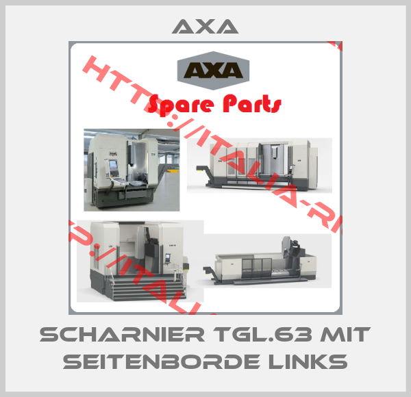 Axa-Scharnier TGL.63 mit Seitenborde links