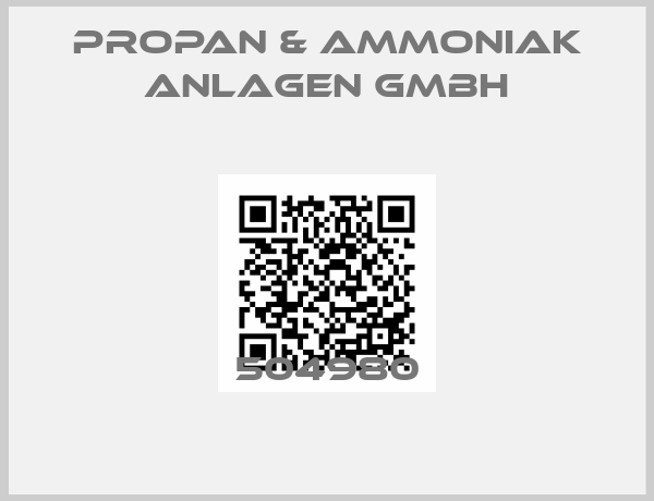 PROPAN & AMMONIAK ANLAGEN GMBH-504980