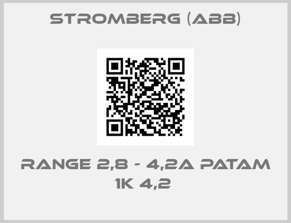Stromberg (ABB)-RANGE 2,8 - 4,2A PATAM 1K 4,2 