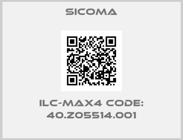 SICOMA-ILC-MAX4 CODE: 40.Z05514.001