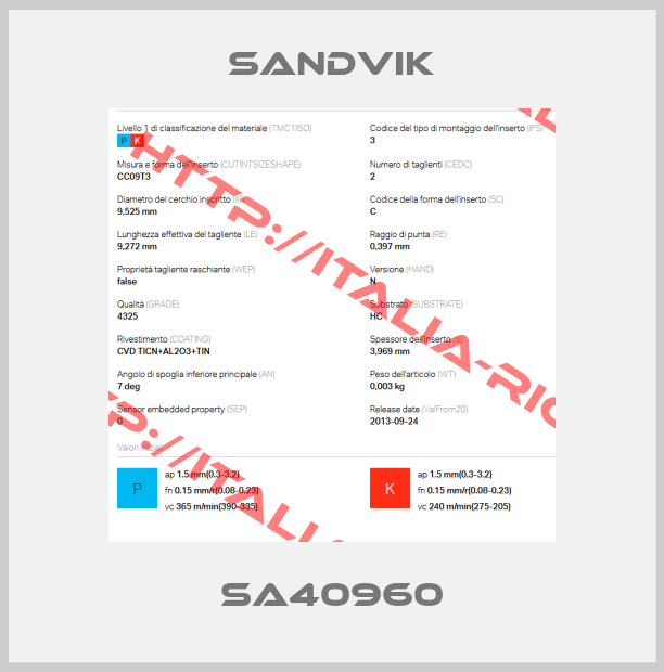 Sandvik-SA40960