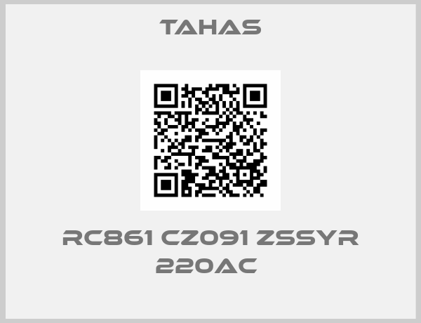 Tahas-RC861 CZ091 ZSSYR 220AC 
