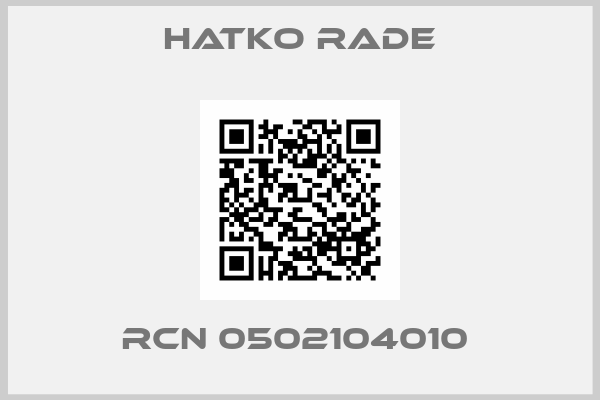 Hatko Rade-RCN 0502104010 