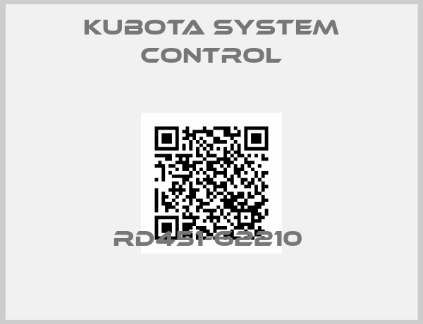 Kubota System Control-RD451-62210 