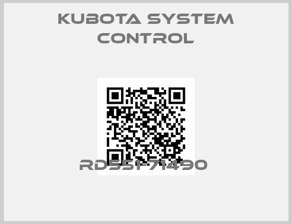 Kubota System Control-RD551-71490 
