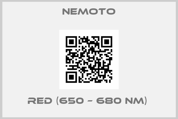 NEMOTO-RED (650 – 680 NM) 