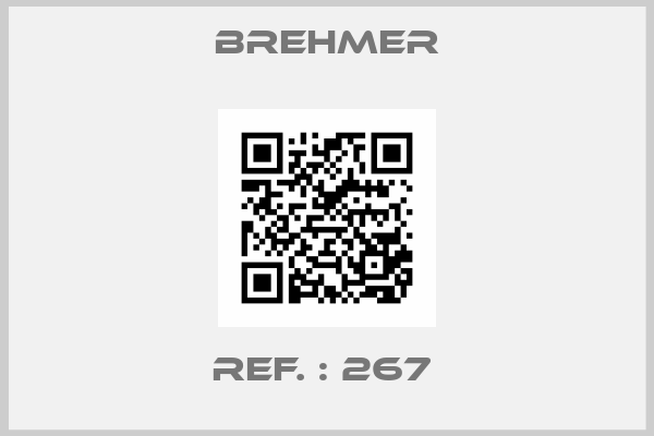 Brehmer-REF. : 267 