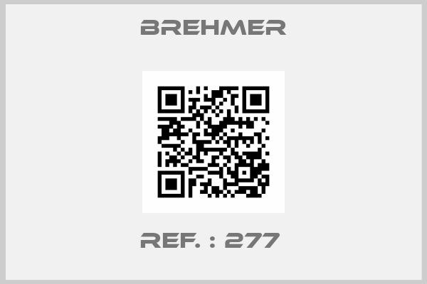 Brehmer-REF. : 277 
