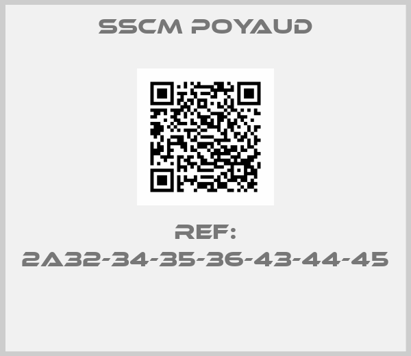 SSCM Poyaud-REF: 2A32-34-35-36-43-44-45 