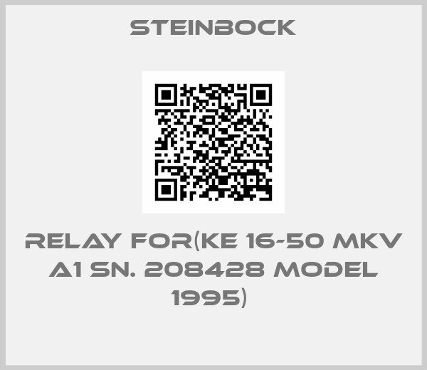 Steinbock-RELAY FOR(KE 16-50 MKV A1 SN. 208428 MODEL 1995) 