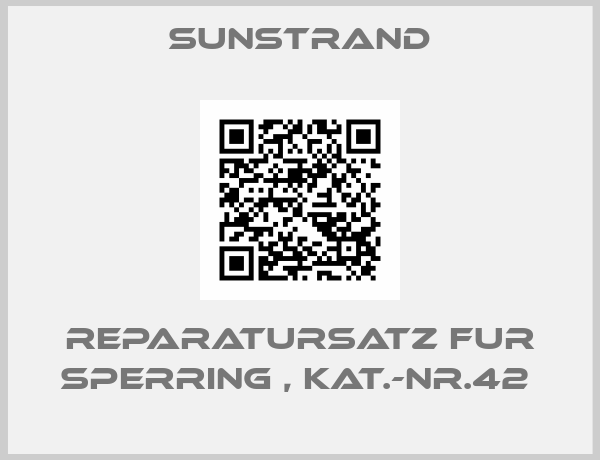 SUNSTRAND-REPARATURSATZ FUR SPERRING , KAT.-NR.42 
