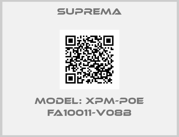 Suprema-Model: XPM-P0E FA10011-V08B