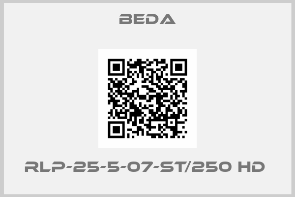 BEDA-RLP-25-5-07-ST/250 HD 