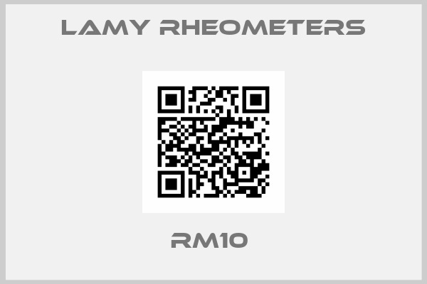 Lamy Rheometers-RM10 