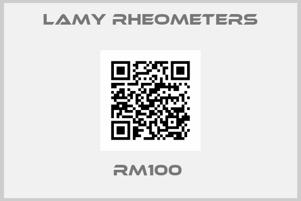 Lamy Rheometers-RM100 