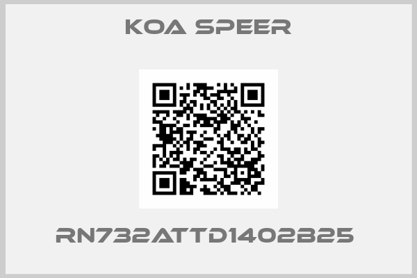 KOA Speer-RN732ATTD1402B25 