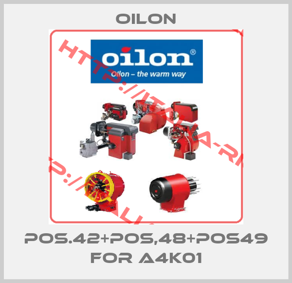 Oilon-pos.42+pos,48+pos49 for A4K01