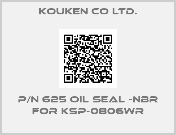 Kouken Co ltd.-P/N 625 Oil Seal -NBR for KSP-0806WR