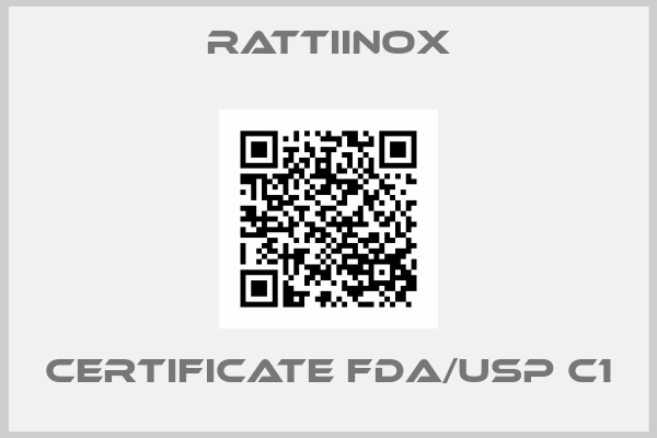 RATTIINOX-CERTIFICATE FDA/USP C1
