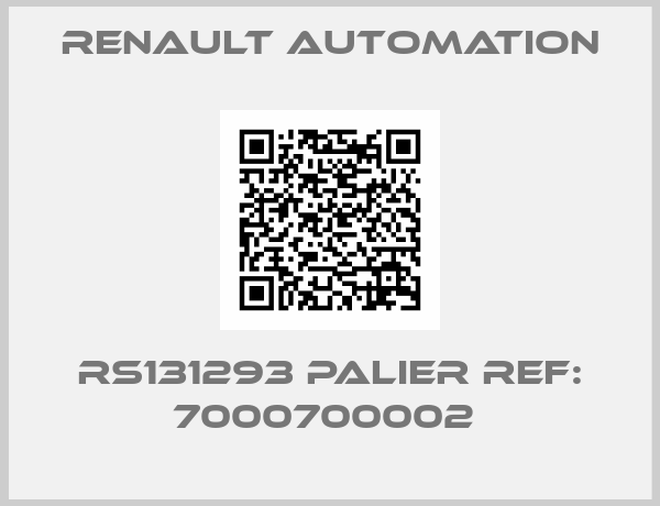 RENAULT AUTOMATION-RS131293 PALIER REF: 7000700002 