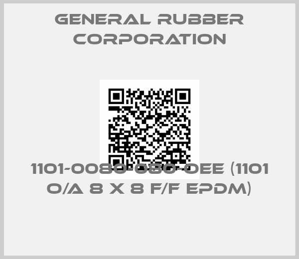 General Rubber Corporation-1101-0080-080-OEE (1101 O/A 8 X 8 F/F EPDM)