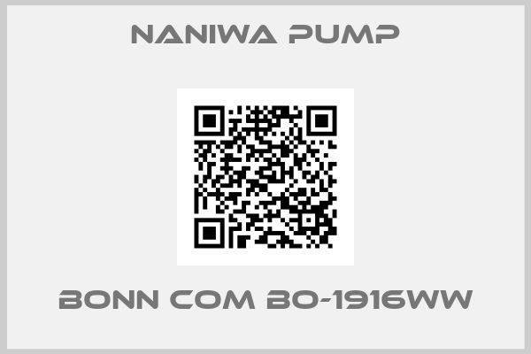 NANIWA PUMP-BONN COM BO-1916WW