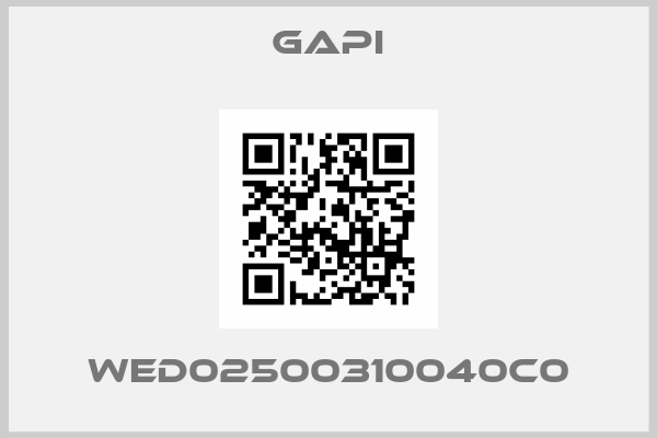 Gapi-WED02500310040C0