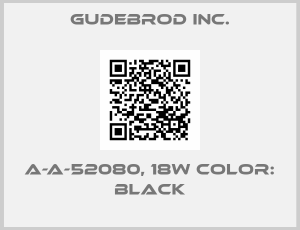 GUDEBROD INC.-A-A-52080, 18W COLOR: BLACK