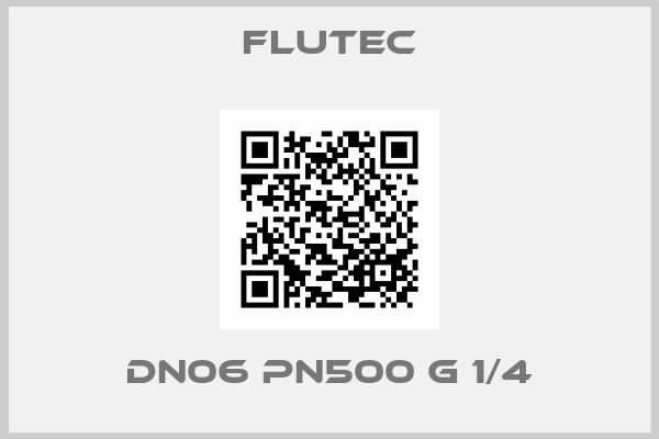 Flutec-DN06 PN500 G 1/4