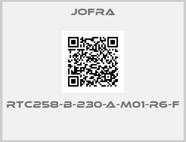 Jofra-RTC258-B-230-A-M01-R6-F 