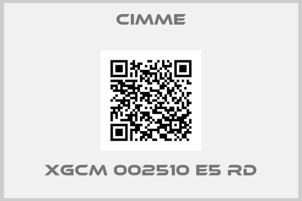 Cimme-XGCM 002510 E5 RD