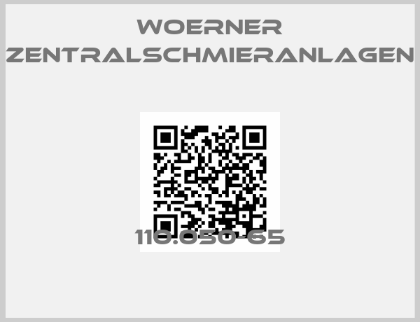 WOERNER Zentralschmieranlagen-110.050-65