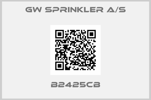 GW Sprinkler A/S-B2425CB