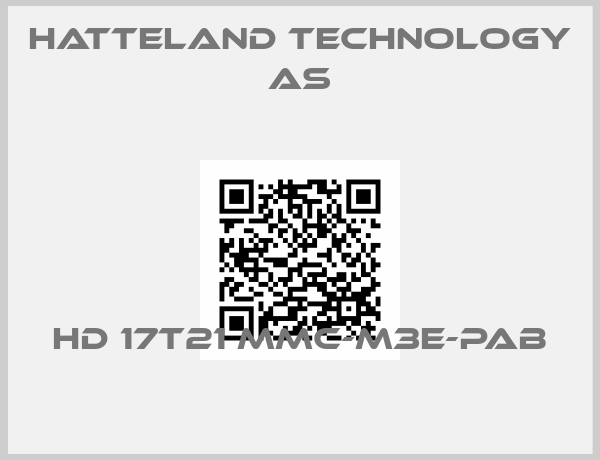 Hatteland Technology AS-HD 17T21 MMC-M3E-PAB
