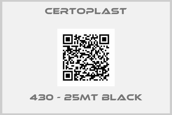 certoplast-430 - 25MT black