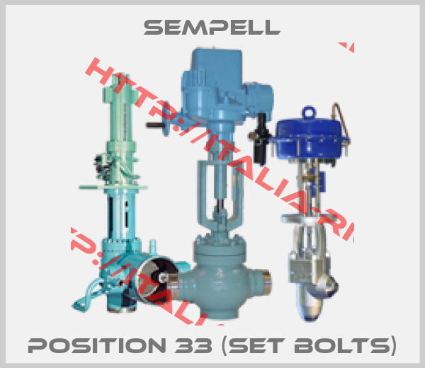 Sempell-Position 33 (Set bolts)
