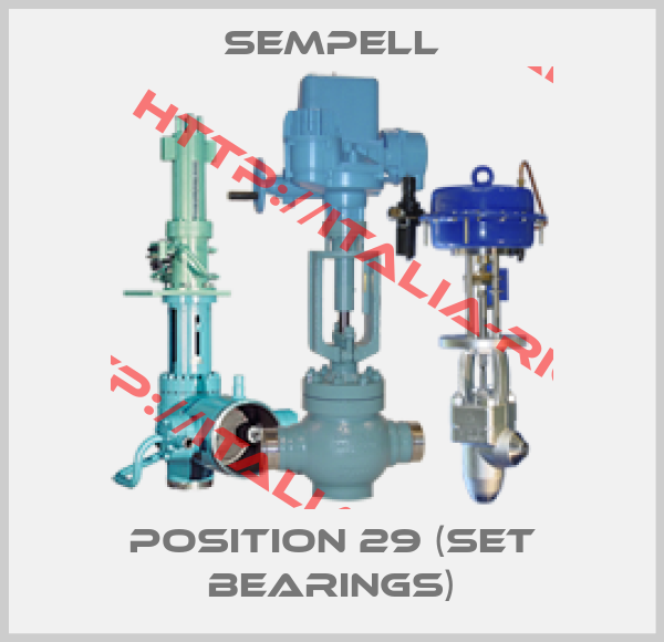 Sempell-position 29 (set bearings)