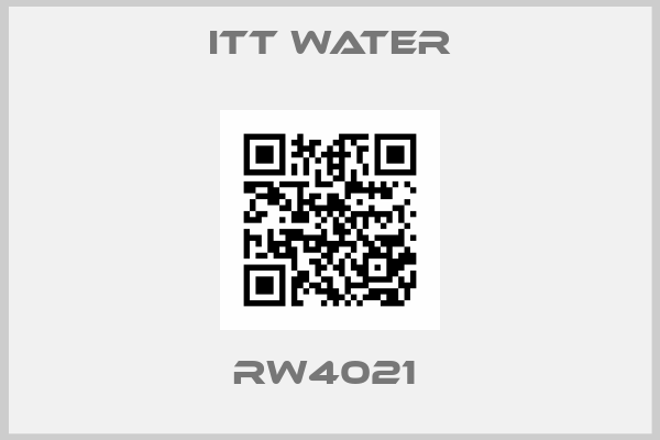 Itt Water-RW4021 