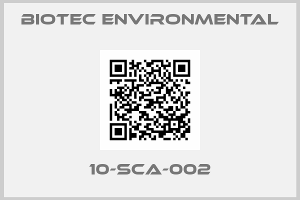 Biotec Environmental-10-SCA-002