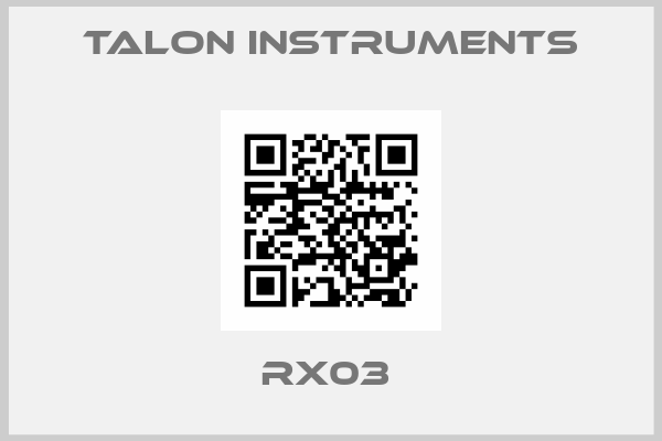 Talon Instruments-RX03 