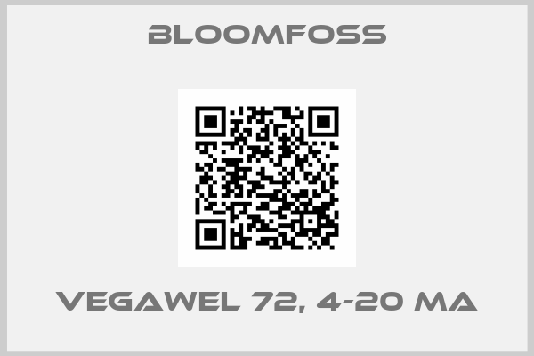 Bloomfoss-VEGAWEL 72, 4-20 mA