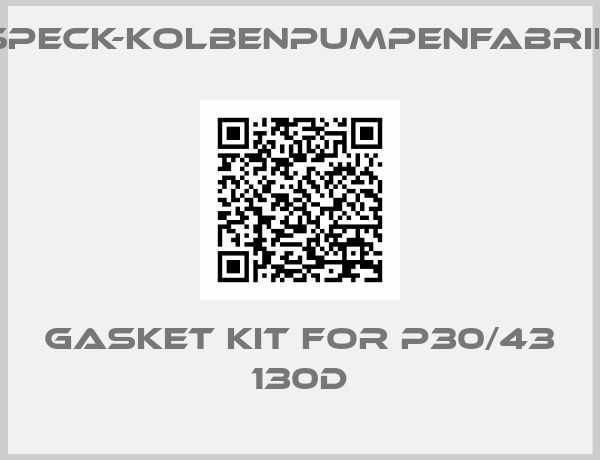 SPECK-KOLBENPUMPENFABRIK-Gasket kit for P30/43 130D