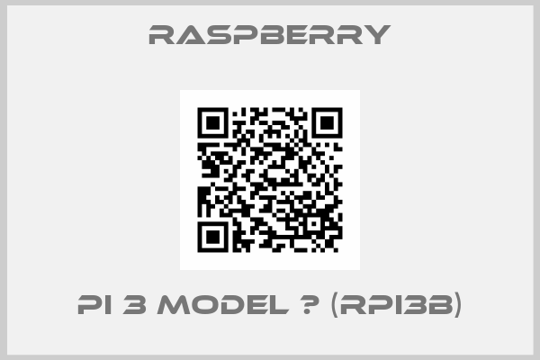 Raspberry-Pi 3 Model В (RPI3B)