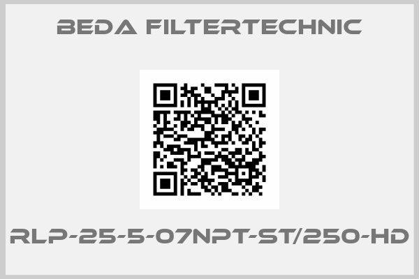 Beda Filtertechnic-RLP-25-5-07NPT-ST/250-HD