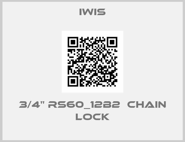 Iwis-3/4" RS60_12B2  CHAIN LOCK